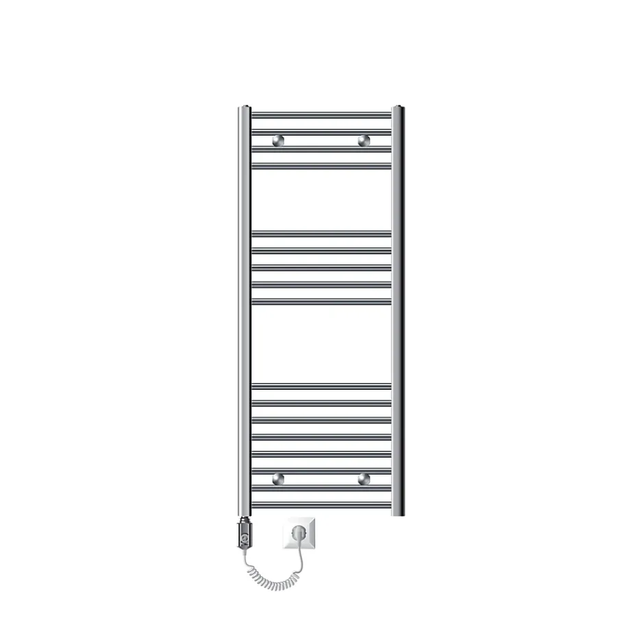 Luxebath Radiateur de Salle de Bain Electrique, Chrome, Elément Chauffant 900W* Sèche-Serviettes Mixte