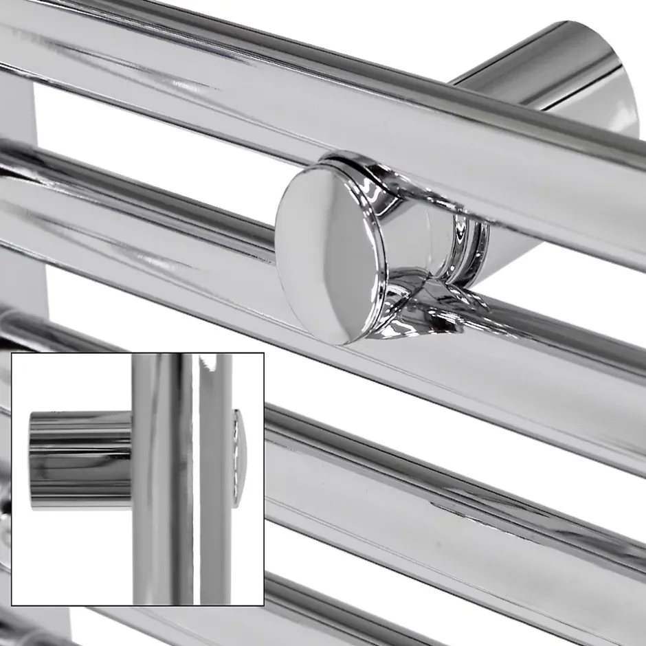 Luxebath Radiateur de Salle de Bain Electrique, Chrome, Elément Chauffant 900W* Sèche-Serviettes Mixte