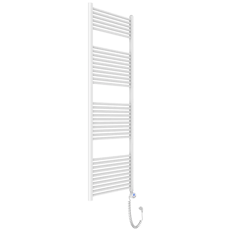 Kiamami Valentina Radiateur De Salle De Bain Avec Thermostat Réglable 60X180 Blanc* Sèche-Serviettes Électrique