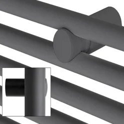 Luxebath Radiateur de Salle de Bain Electrique, Anthracite