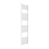 Kiamami Valentina Radiateur De Salle De Bain Sèche-Serviettes 45X180 33 Tubes En Acier Blanc* Sèche-Serviettes Eau Chaude
