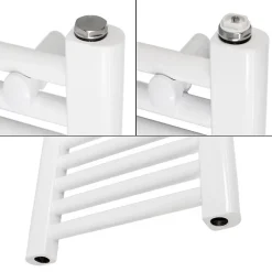 Luxebath Radiateur de Salle de Bain Design Sahara, 600 x 1500 mm, Blanc, Forme Courbé* Sèche-Serviettes Mixte
