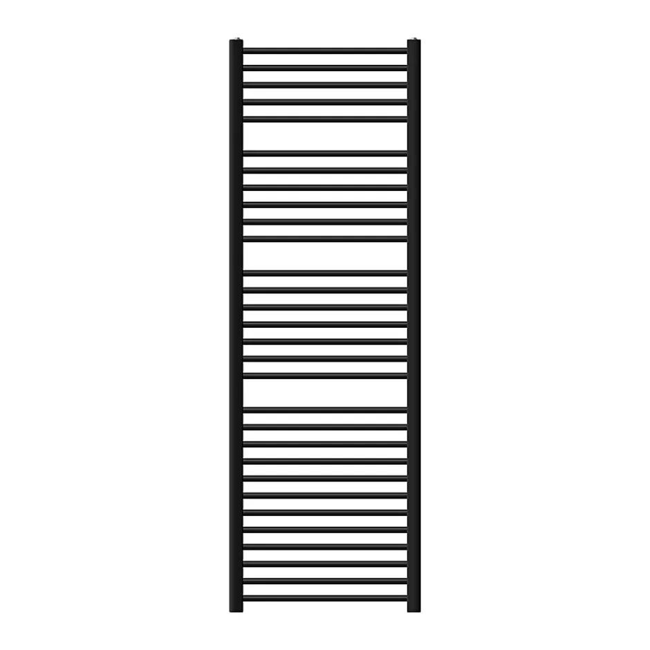 Luxebath Radiateur de Salle de Bain Design Sahara, 600 x 1800 mm, Noir Mat, Forme Droite