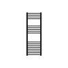 Luxebath Radiateur de Salle de Bain Design Sahara, 400x1200 mm, Noir Mat, Forme Courbé