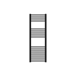 Luxebath Radiateur de Salle de Bain Design Sahara, 400x1200 mm, Noir Mat, Forme Courbé