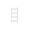 Luxebath Radiateur Design Sahara Non Electrique - 400 x 800 mm - Blanc - Connexion Central - sans Kit de Raccordement - Forme Droit