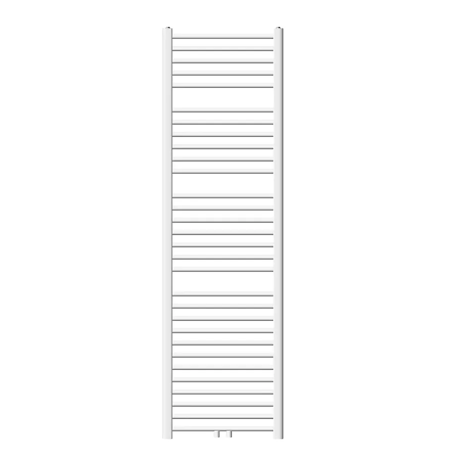 Luxebath Radiateur Design Sahara Non Electrique - 500 x 1800 mm - Blanc - Connexion Central - sans Kit de Raccordement - Forme Droit* Sèche-Serviettes Eau Chaude