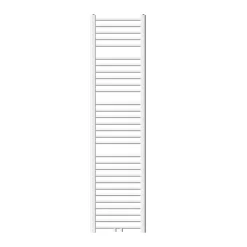 Luxebath Radiateur Design Sahara Non Electrique - 400 x 1800 mm - Blanc - Connexion Central - sans Kit de Raccordement - Forme Courbé