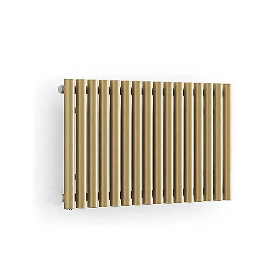 Matisere Radiateur doré mixte de 600mm de haut et 790mm de large - 602 Watt - TUN600/790VWSY7BRA* Sèche-Serviettes Mixte