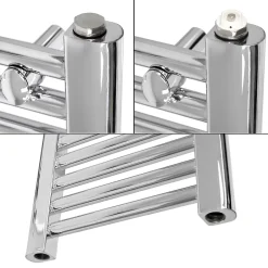 ECD Germany Radiateur Electrique Sahara 400x1200mm, Chrome* Sèche-Serviettes Mixte