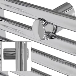 ECD Germany Radiateur Electrique Sahara 400x1200mm, Chrome* Sèche-Serviettes Mixte