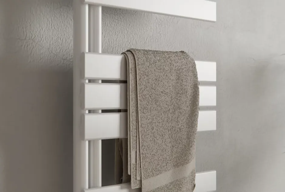 Bernstein Radiateur et sèche-serviettes design D16W, raccord gauche ou droite - blanc - 160x60cm, Sans kit de connexion* Sèche-Serviettes Mixte