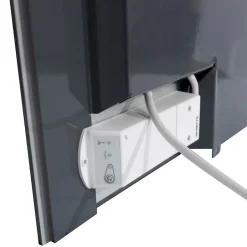 Ceanothe Radiateur électrique allure galets blancs 45x120 cm Fabriqué en France* Sèche-Serviettes Électrique