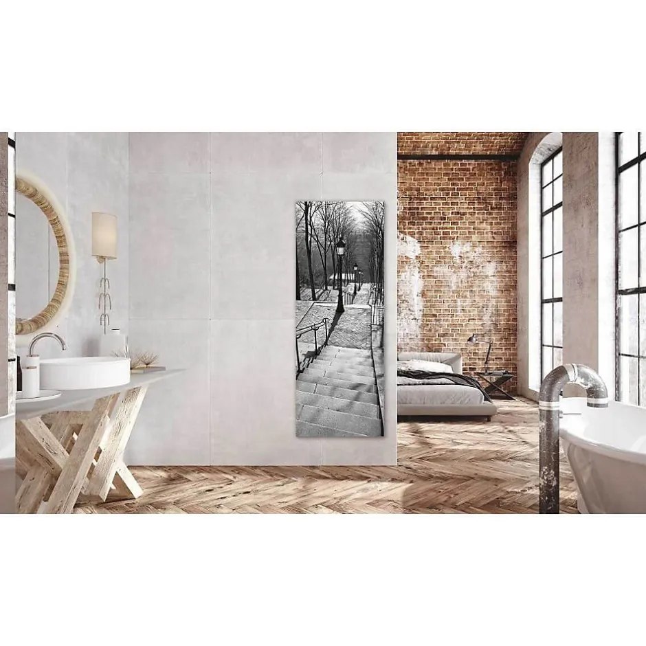Ceanothe Radiateur électrique allure escaliers montmartre 45x120 cm Fabriqué en France