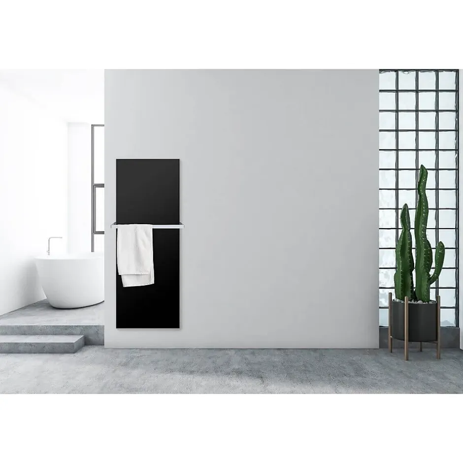 Ceanothe Radiateur électrique allure noir 45x120 cm Fabriqué en France* Sèche-Serviettes Électrique