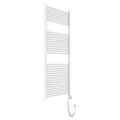 Kiamami Valentina Radiateur Électrique Avec Thermostat Réglable 60X150 En Acier Blanc