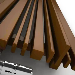 Matisere Radiateur électrique cuivre - (HxL) 1600x440mm - 1000 Watt - 1000 Watt - SHE1600-440VE8BCO* Sèche-Serviettes Électrique
