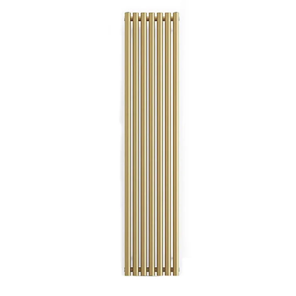 Matisere Radiateur électrique doré de 1200mm de haut et 480mm de large - 800 Watt - ROL1200/480ROE1BRA