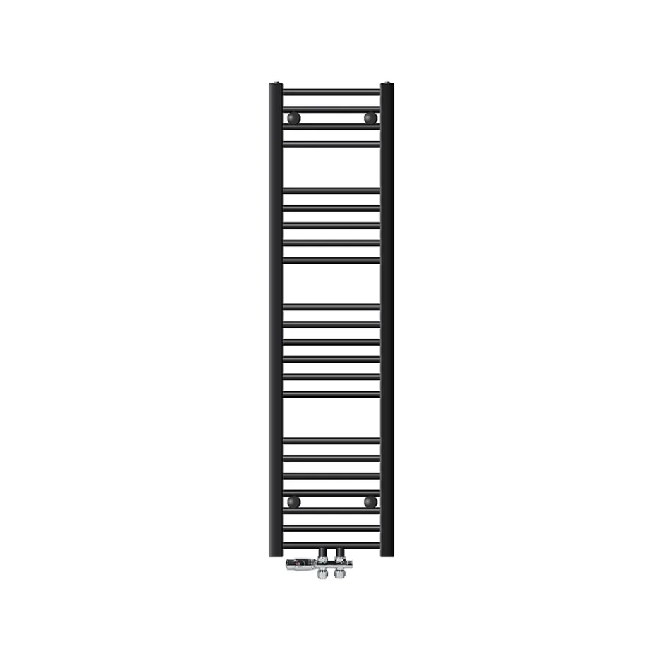 ECD Germany Radiateur Salle de Bain 300x1400 mm Anthracite Droite Raccord Central au Bas