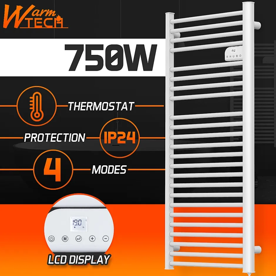 Warm Tech Radiateur sèche serviettes sans fluide 750W