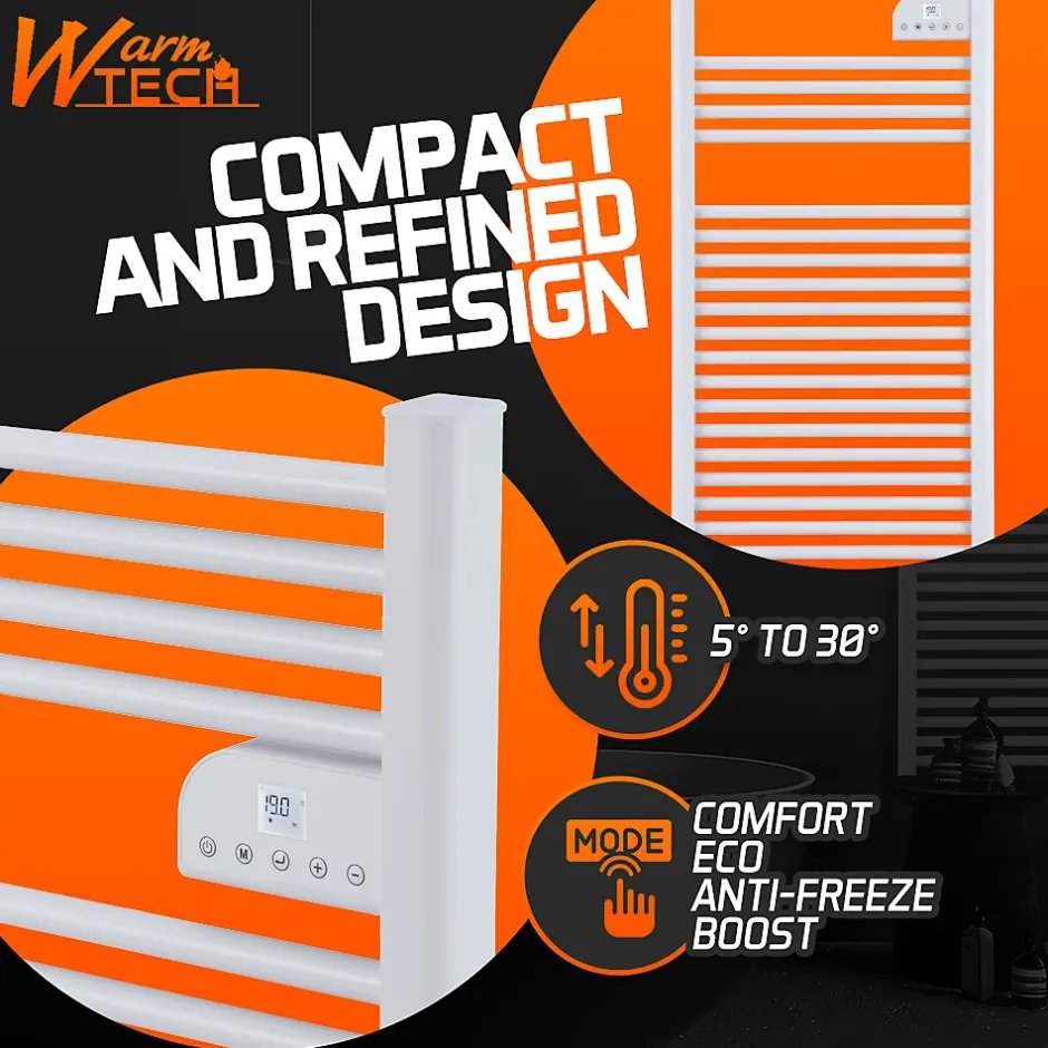 Warm Tech Radiateur sèche serviettes sans fluide 750W