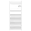 Cosy up Radiateur sèche serviettes électriques à inertie sèche barres rondes 750W thermostat programmable Cosyup Olen Blanc Garantie 3 ans