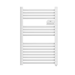 Cosy up Radiateur sèche serviettes électriques à inertie sèche barres rondes 500W thermostat programmable Cosyup Olen Blanc Garantie 3 ans