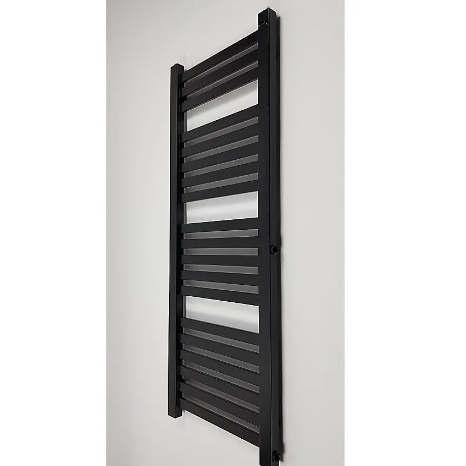 Stano Radiateur sèche-serviettes eau chaude design BERYL 115 x 44 cm noir mat* Sèche-Serviettes Eau Chaude