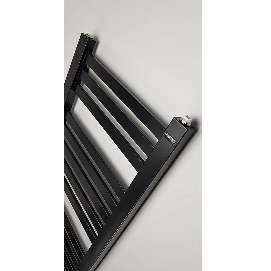 Stano Radiateur sèche-serviettes eau chaude design BERYL 115 x 44 cm noir mat* Sèche-Serviettes Eau Chaude
