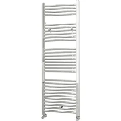 Kibath Radiateur sèche-serviettes circuit de chauffage 150 cm x 50 cm finition chrome poli en acier* Sèche-Serviettes Eau Chaude