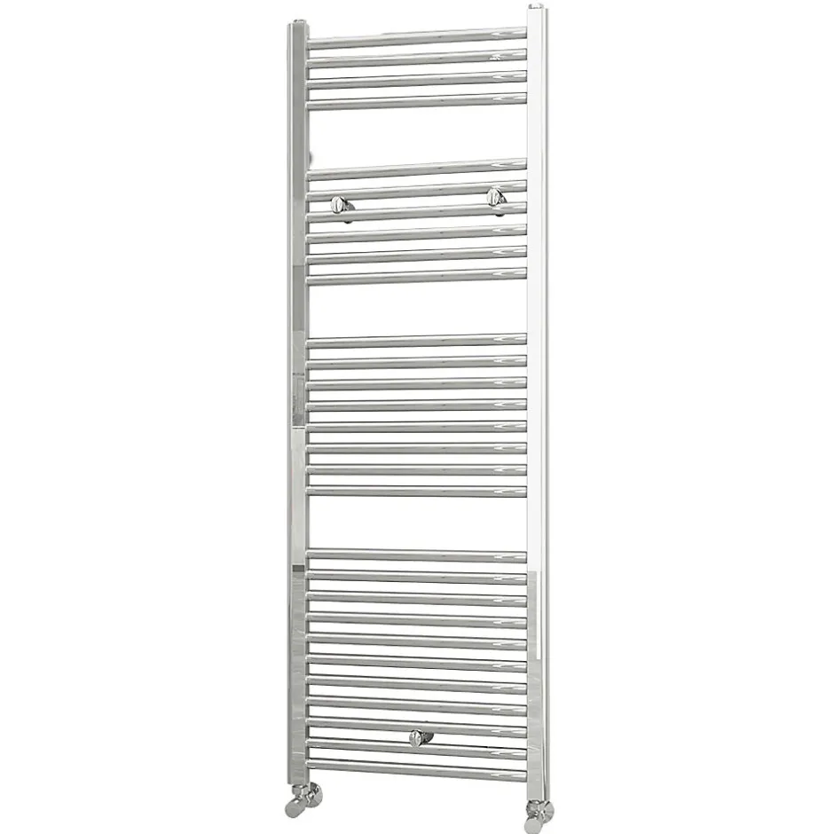 Kibath Radiateur sèche-serviettes circuit de chauffage 150 cm x 50 cm finition chrome poli en acier* Sèche-Serviettes Eau Chaude