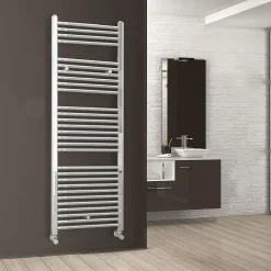 Kibath Radiateur sèche-serviettes circuit de chauffage 150 cm x 50 cm finition chrome poli en acier* Sèche-Serviettes Eau Chaude