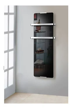 Chemin'Arte Radiateur Sèche-serviettes électrique design Noir 1200W Chemin Arte