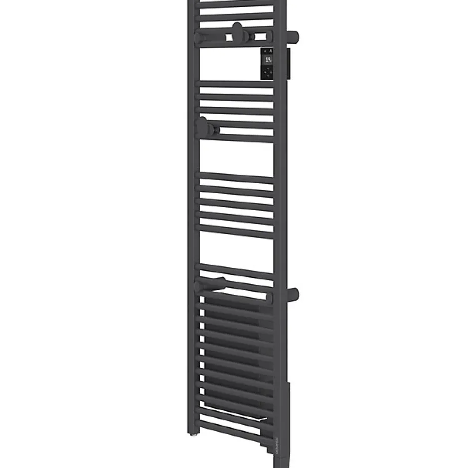 Atlantic Radiateur sèche-serviettes connecté Doris avec soufflerie étroit 1300W Anthracite - - 851287* Sèche-Serviettes Électrique|Sèche-Serviettes Soufflant