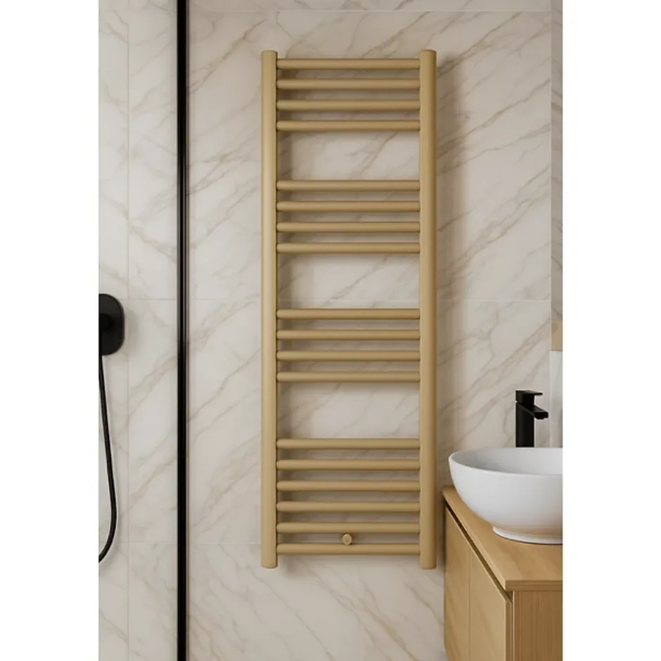 Stano Radiateur sèche-serviettes eau chaude CODA 160 x 60 cm beige mat* Sèche-Serviettes Eau Chaude