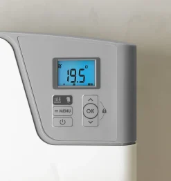 Thermor Radiateur sèche-serviettes compact MAJORQUE - Puissance avec la soufflerie : 600W + 800W - couleur blanc - Dimensions : 340 x 70* Sèche-Serviettes Mixte