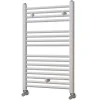 Kibath Radiateur sèche-serviettes circuit de chauffage 80 cm x 50 cm finition BLANC brillant en acier* Sèche-Serviettes Eau Chaude