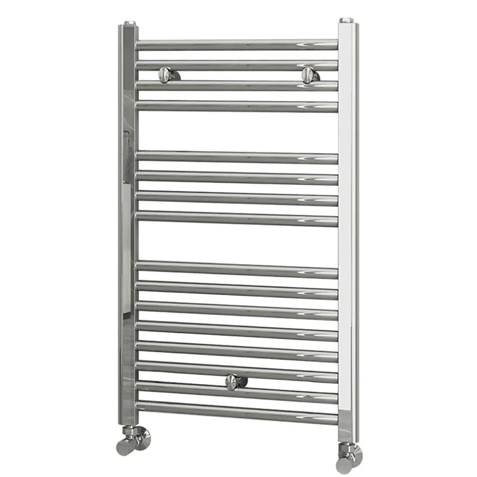 Kibath Radiateur sèche-serviettes circuit de chauffage 80 cm x 50 cm finition chrome poli en acier