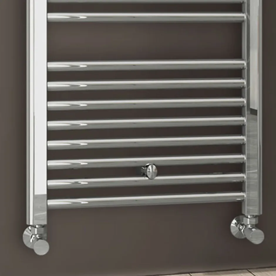 Kibath Radiateur sèche-serviettes circuit de chauffage 80 cm x 50 cm finition chrome poli en acier
