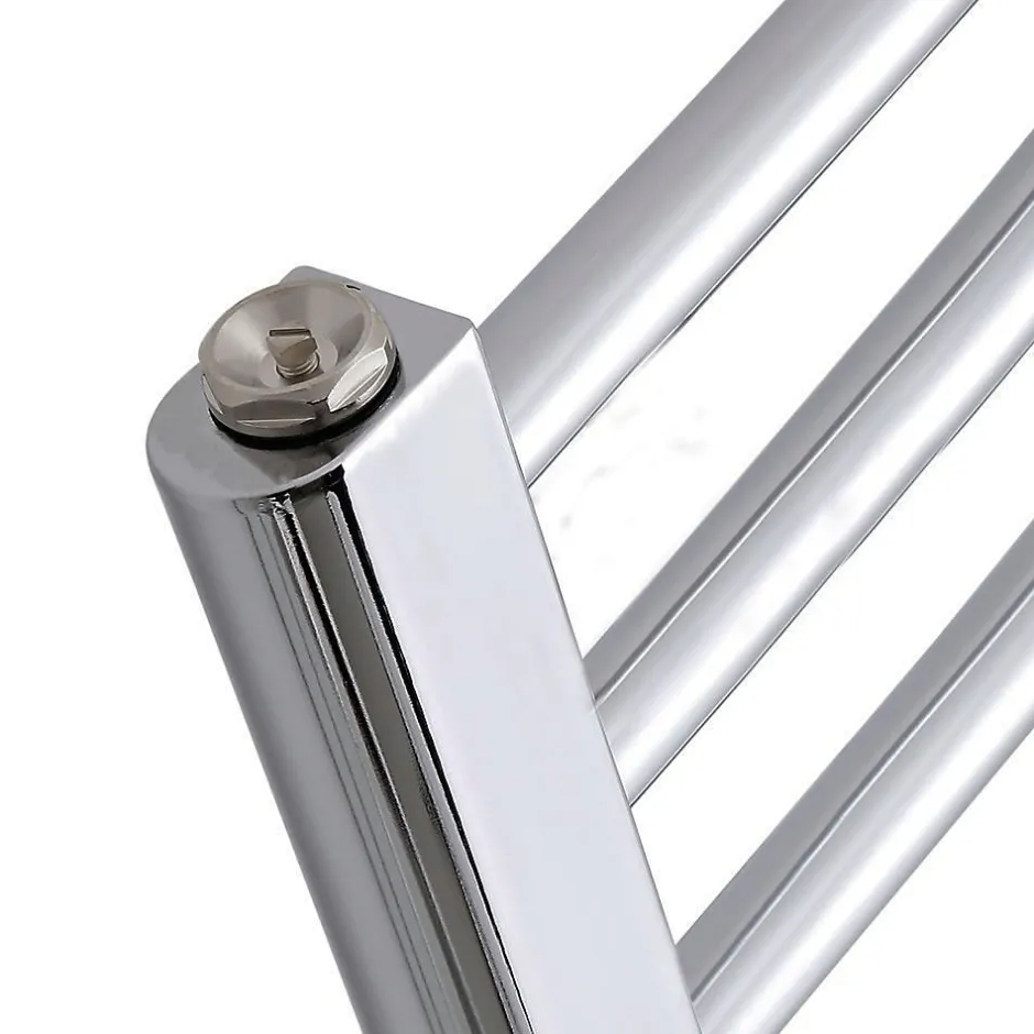 Kibath Radiateur sèche-serviettes circuit de chauffage 80 cm x 50 cm finition chrome poli en acier