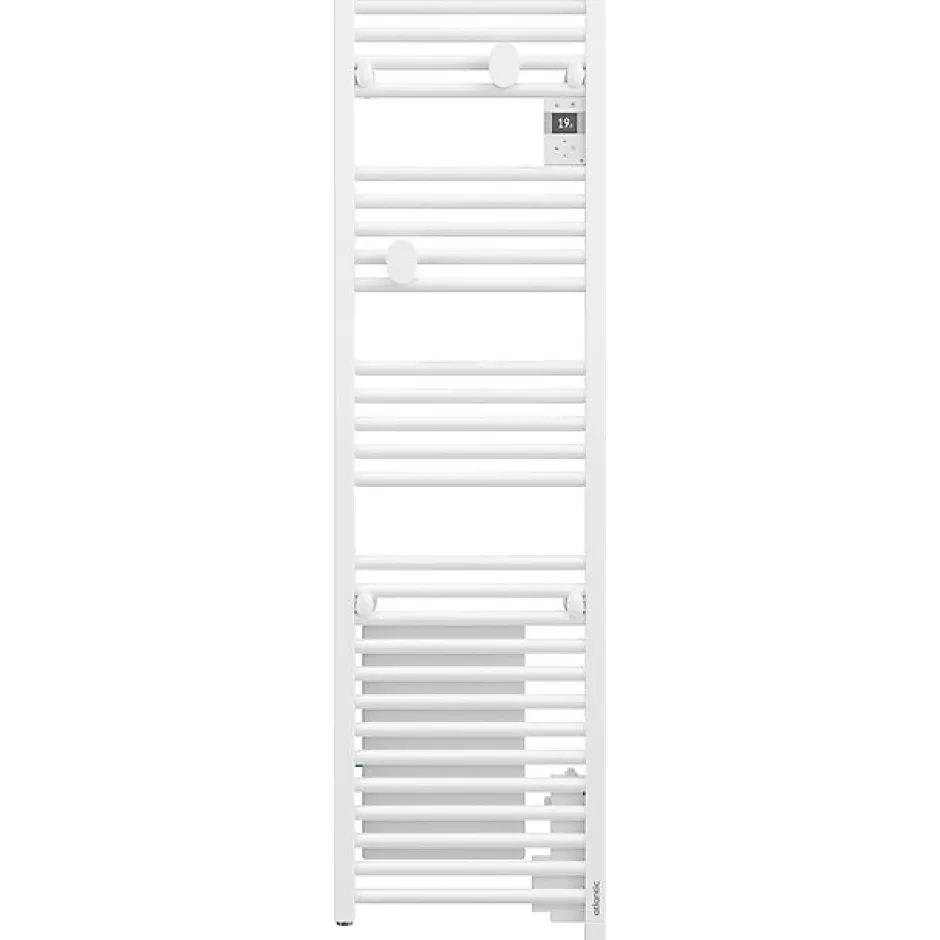 Atlantic Radiateur sèche-serviettes connecté Doris étroit 300W Blanc carat - - 851289* Sèche-Serviettes Électrique