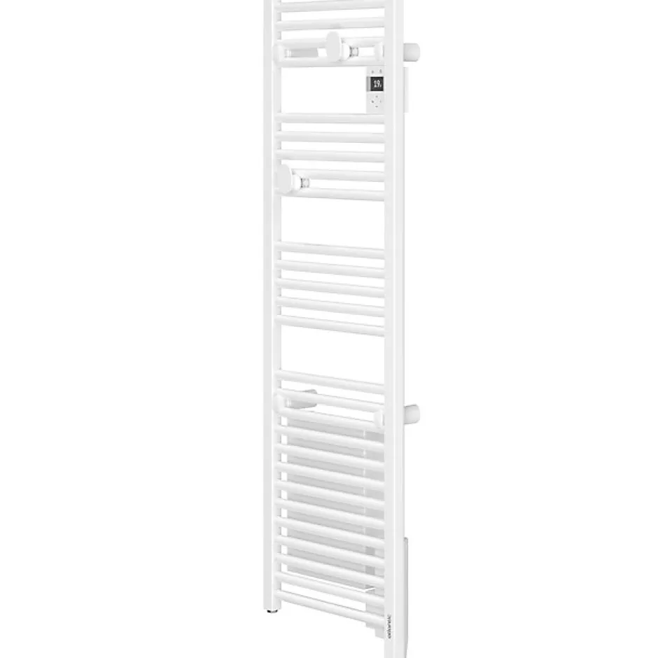 Atlantic Radiateur sèche-serviettes connecté Doris étroit 300W Blanc carat - - 851289* Sèche-Serviettes Électrique