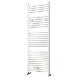 Kibath Radiateur sèche-serviettes circuit de chauffage 150 cm x 50 cm finition BLANC brillant en acier* Sèche-Serviettes Eau Chaude