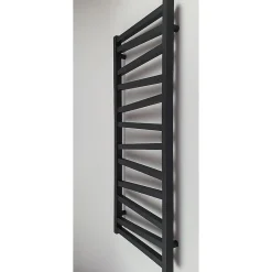 Stano Radiateur sèche-serviettes eau chaude design CYRKA 119 x 50 cm noir mat