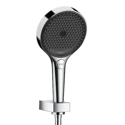 Hansgrohe Rainfinity 130 Ensemble support mural et douchette 3 jets avec flexible de douche 125 cm (26852000)* Colonne De Douche Mécanique