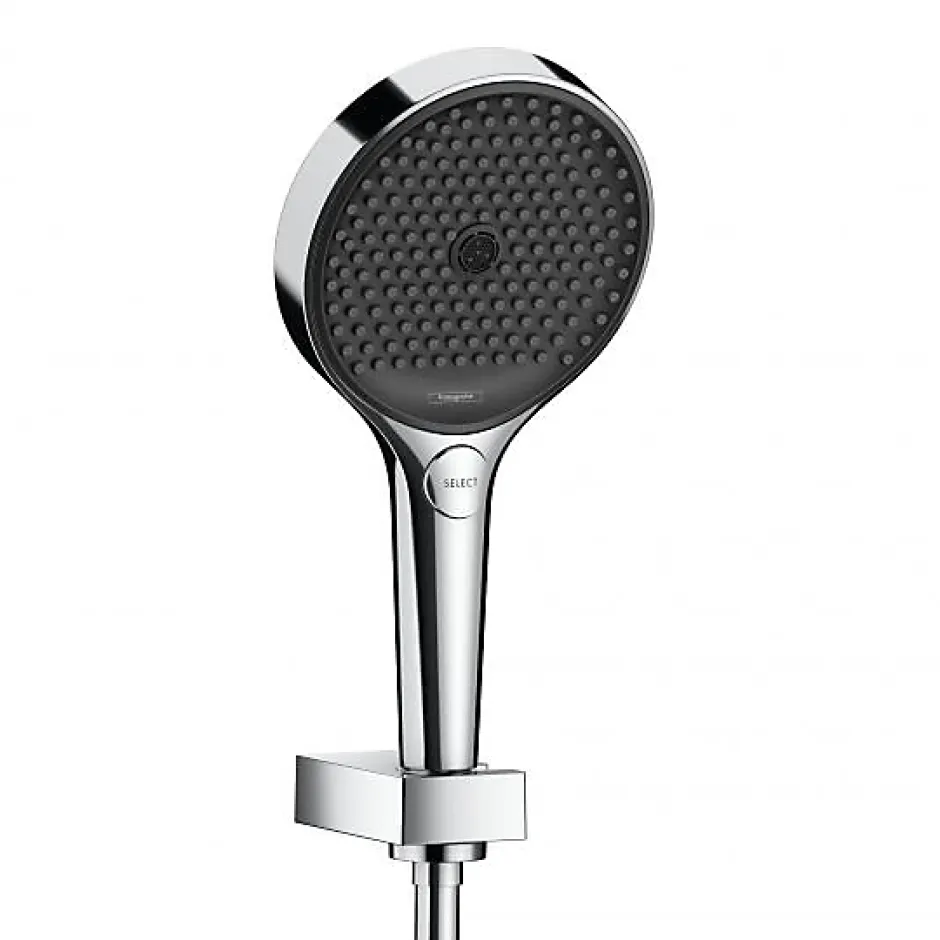 Hansgrohe Rainfinity 130 Ensemble support mural et douchette 3 jets avec flexible de douche 125 cm (26852000)* Colonne De Douche Mécanique