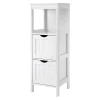 Calicosy Rangement de Salle de Bain 2 Tiroirs L89 cm - Blanc* Etagère Salle De Bains
