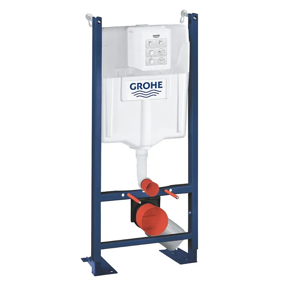 Grohe RAPID SL Pack Bâti-support + WC suspendu + Plaque chrome + Set de montage (PROJECTFUSIONTQ-1-SABO)