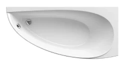 Ravak Avocado Ensemble Baignoire d'angle, orientation droite 160 x 75 cm en acrylique, Blanc + Tablier 160 cm + Pieds* Baignoire D'Angle