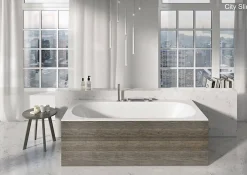 Ravak CITY SLIM Baignoire rectangulaire 180x80 cm en acrylique, sans pieds, blanc (C921300000)